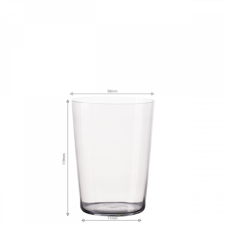 Poháry Tumbler šedé 515 ml set 6 ks – 21st Century Glas Lunasol META Glass